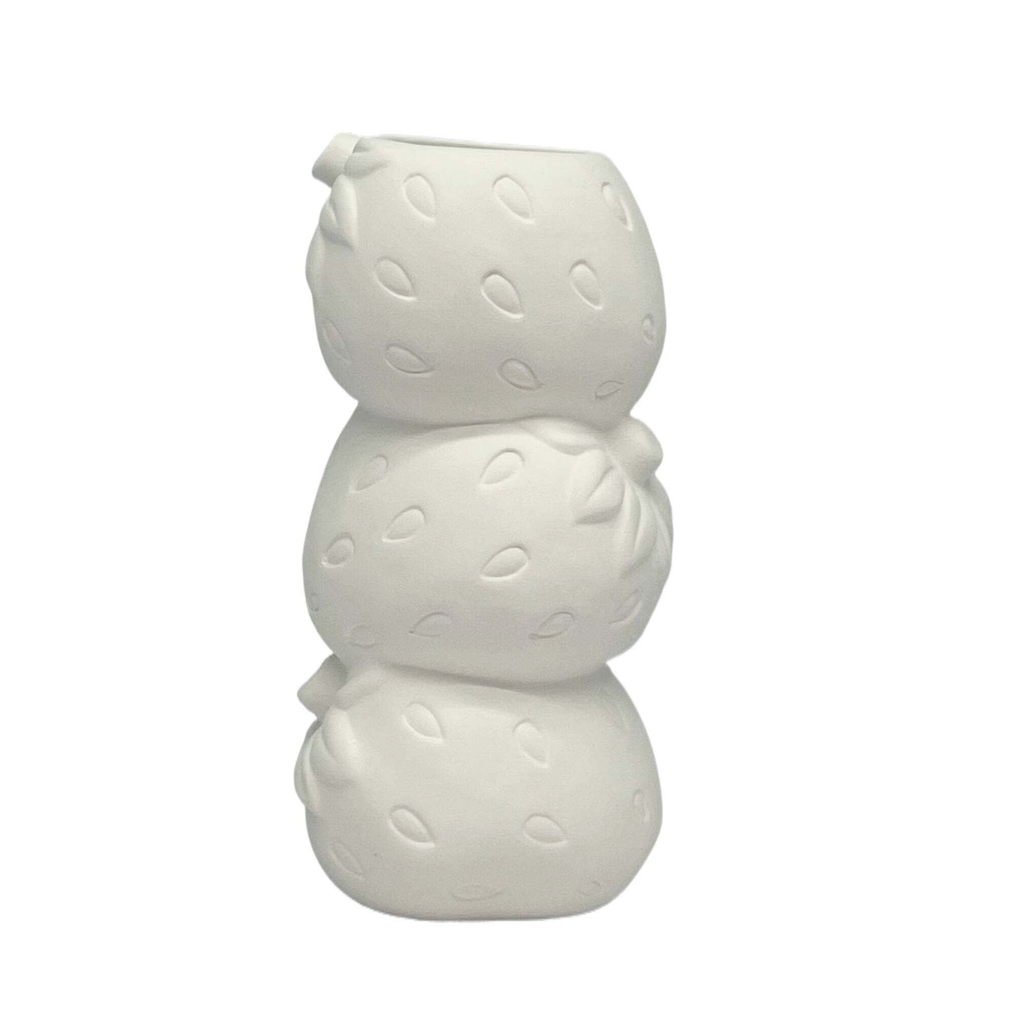 6.5" DIY Ceramic Strawberry Stack Vase by Make Market®
